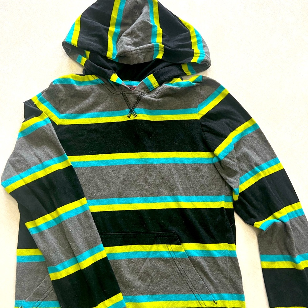 Thin, long sleeve hoodie.